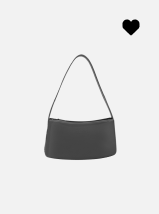 Imagem de uma bolsa preta selecionada para a lista de desejos.