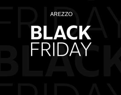 Imagem do banner da Arezzo para a Black Friday 2023