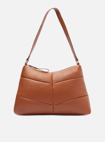 Bolsa Tiracolo Marrom Grande
