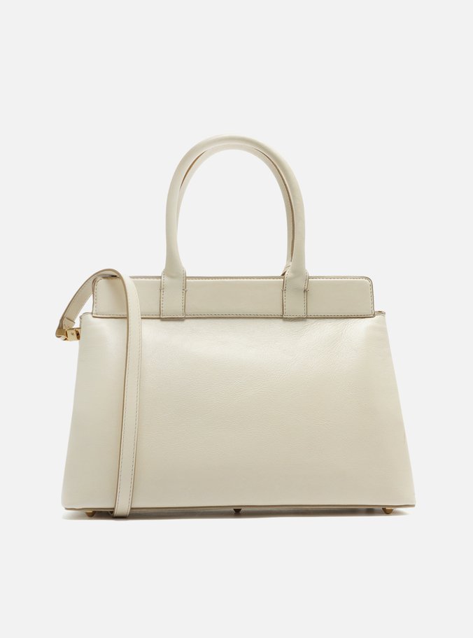 Bolsa Tote Off-White Couro Grande Bag Charm Victória