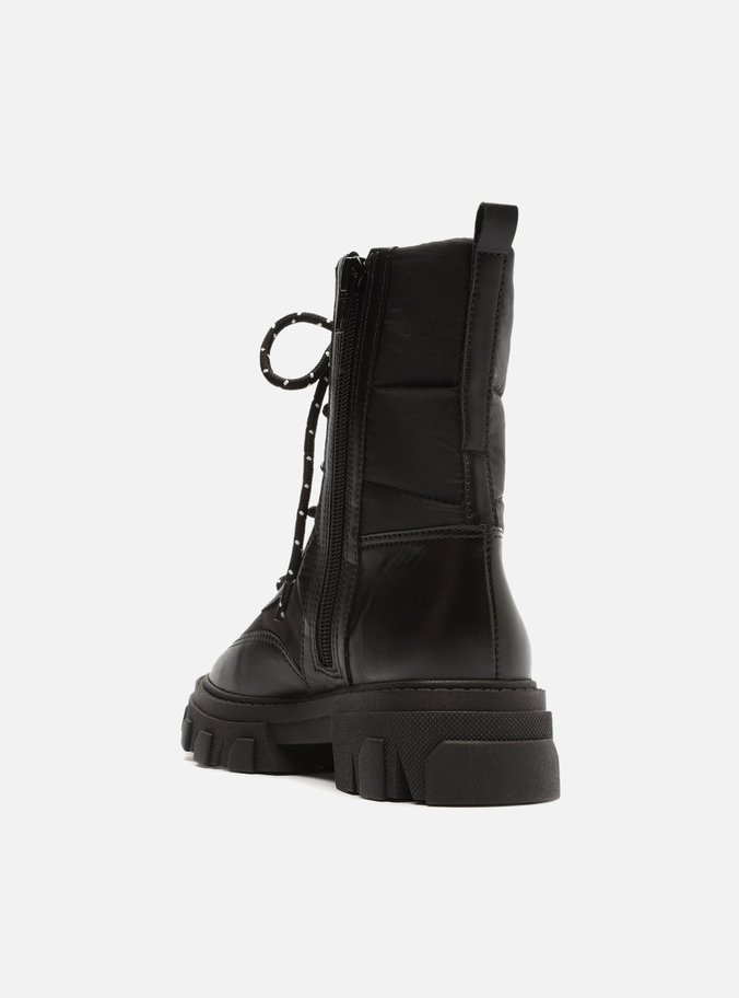 Bota Infantil Preta Nylon Tratorada