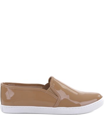 Slip-on Verniz Nude-rose
