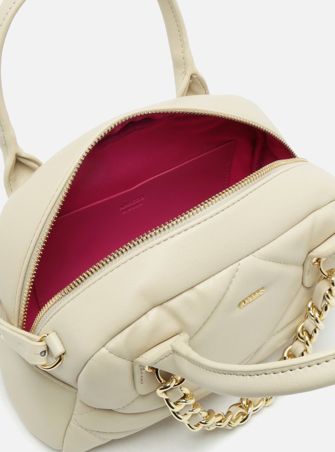 Bolsa Tiracolo Off-White Pequena Corrente Matelassê