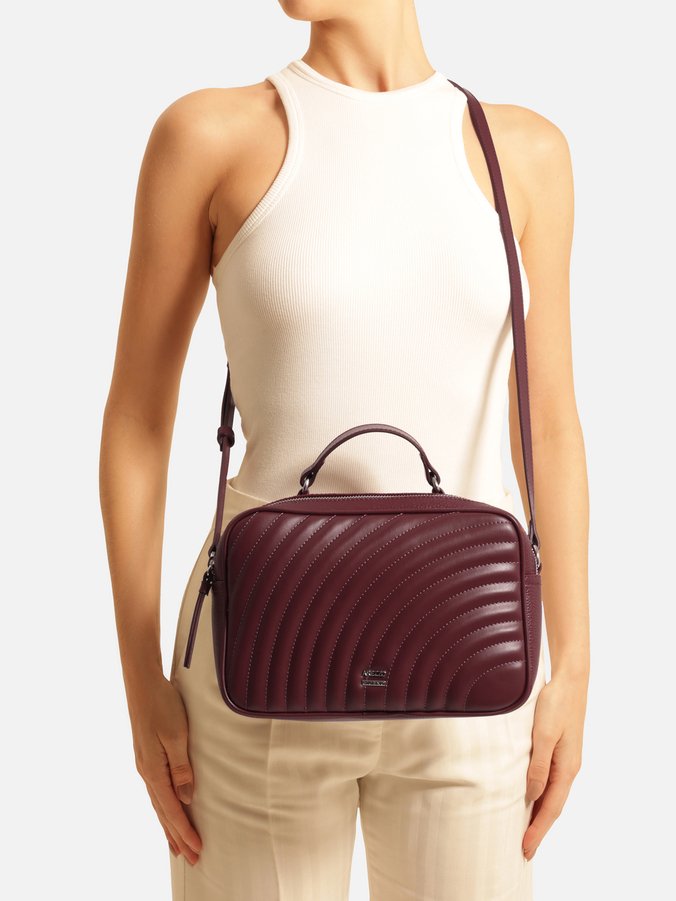 Bolsa Tiracolo Bordô Elisa Média