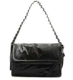 Bolsa Tiracolo Couro Zoe Média Preta
