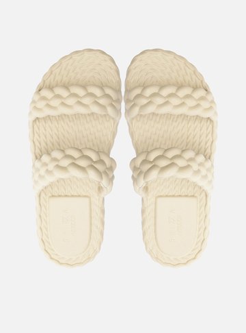 Sandália Branca Flatform Marrocos Up