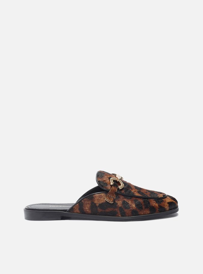 Mule Animal Print Bridão Metálico Básica