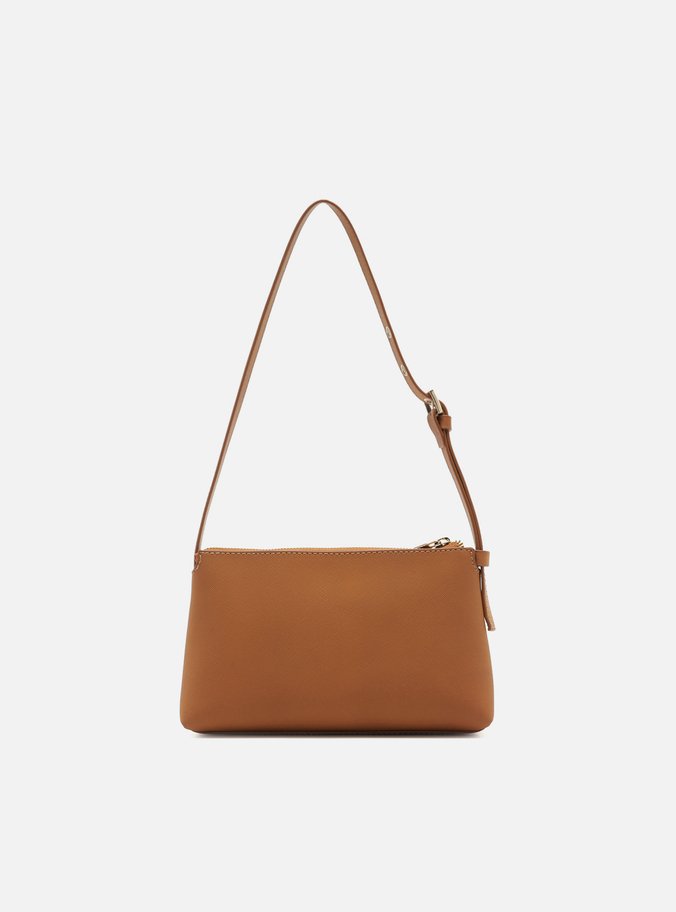 Bolsa Tiracolo Marrom Pequena Alça Fivela