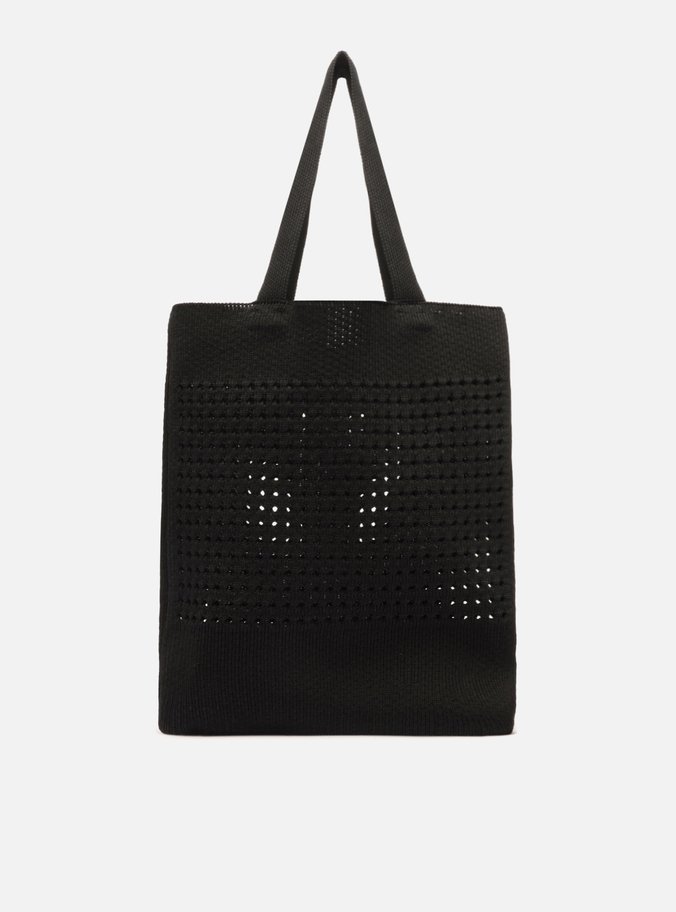 Bolsa Shopping Crochê Preto Grande Brizza