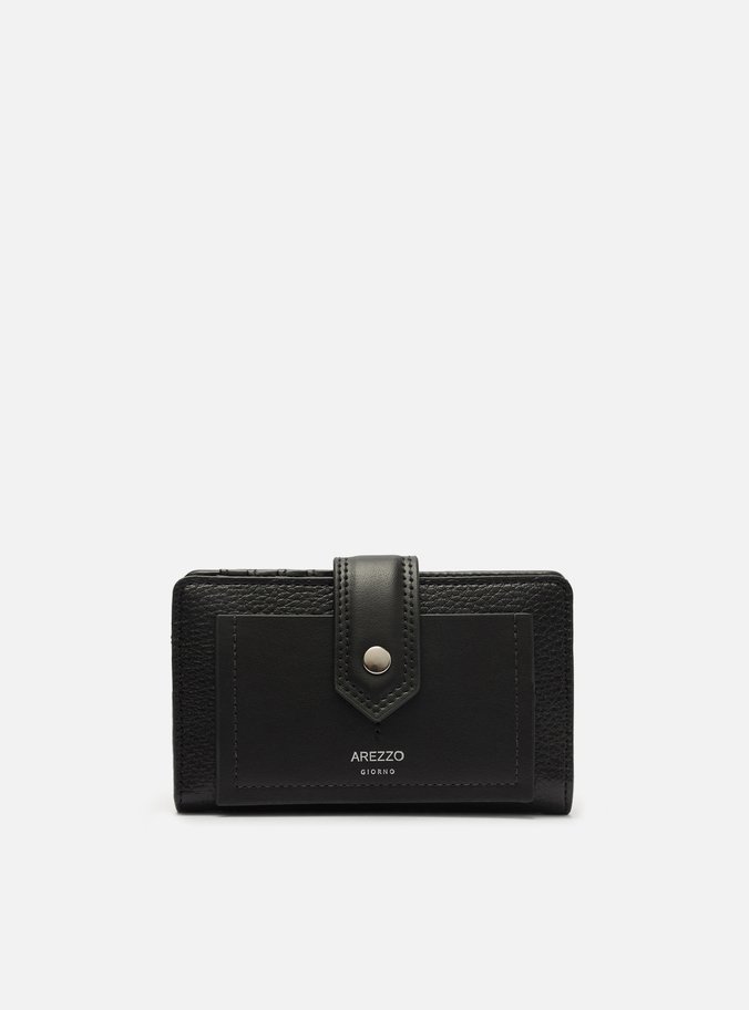 Carteira Preta Pequena Bolso Lapela