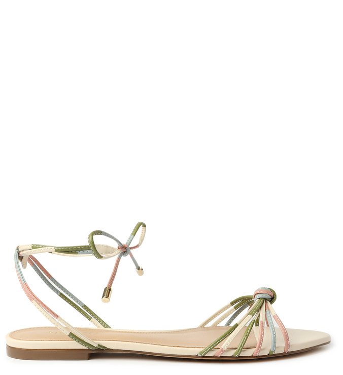 Sandália Rasteira Off-White Colorida