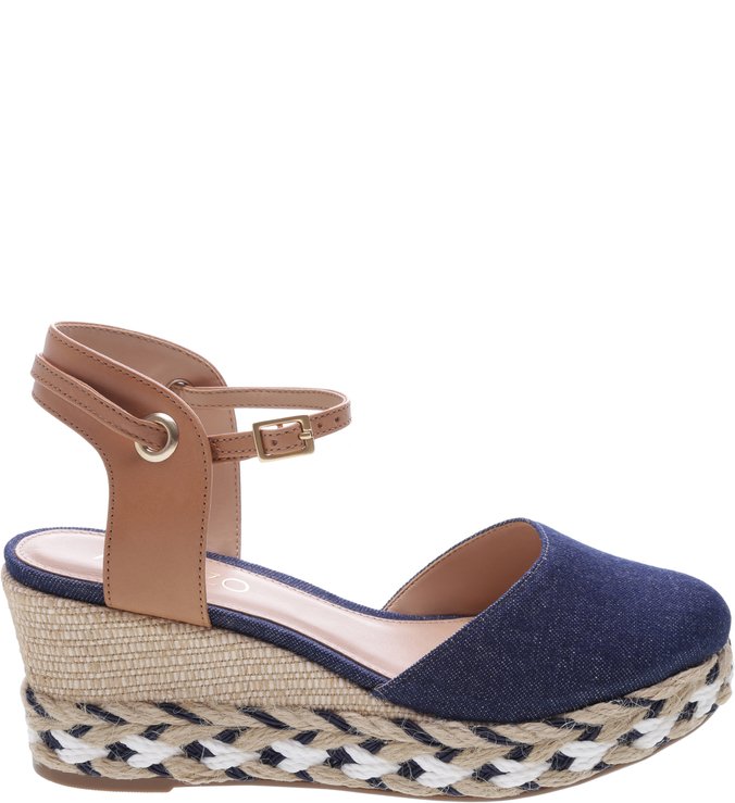 Espadrille Jeans Azul/Natural Tan
