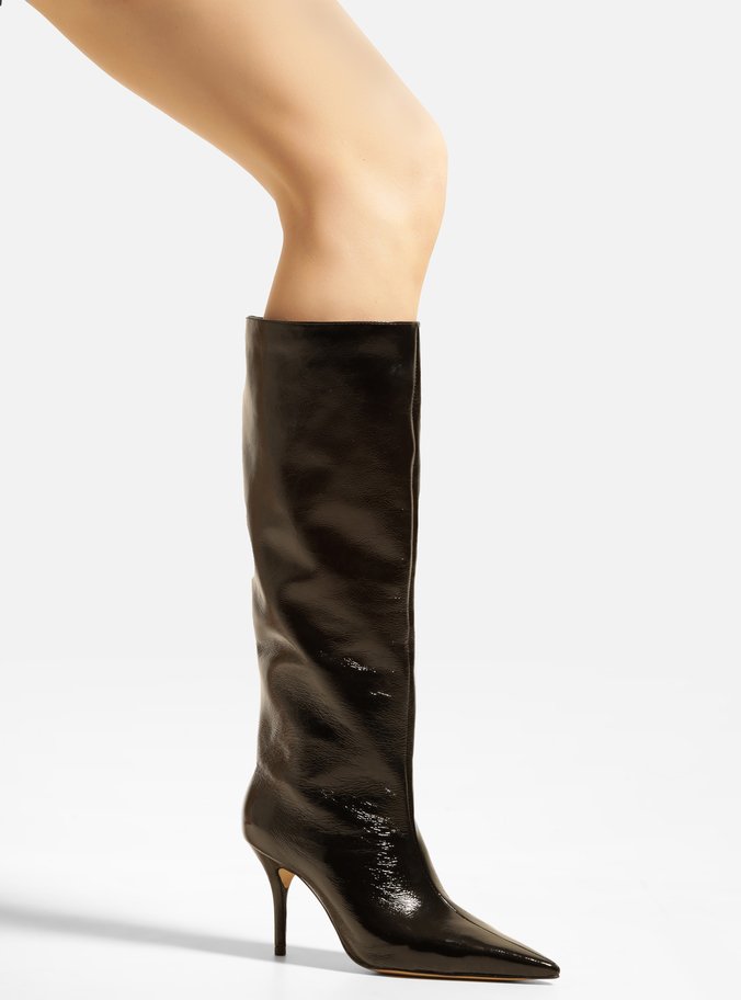 Bota Preta Cano Longo Salto Fino