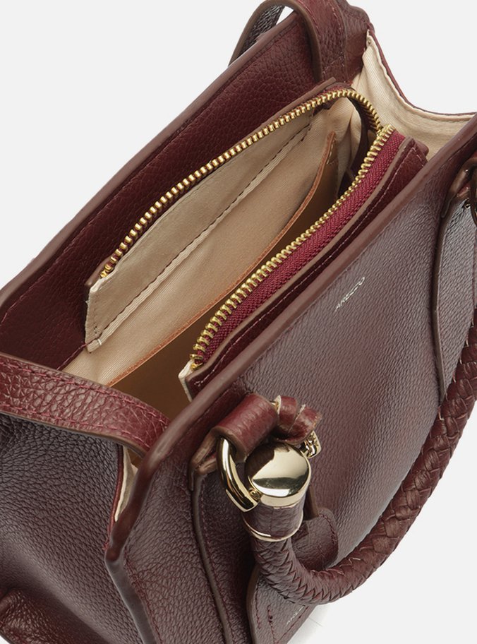 Bolsa Tote Vermelha Couro Piazza Média
