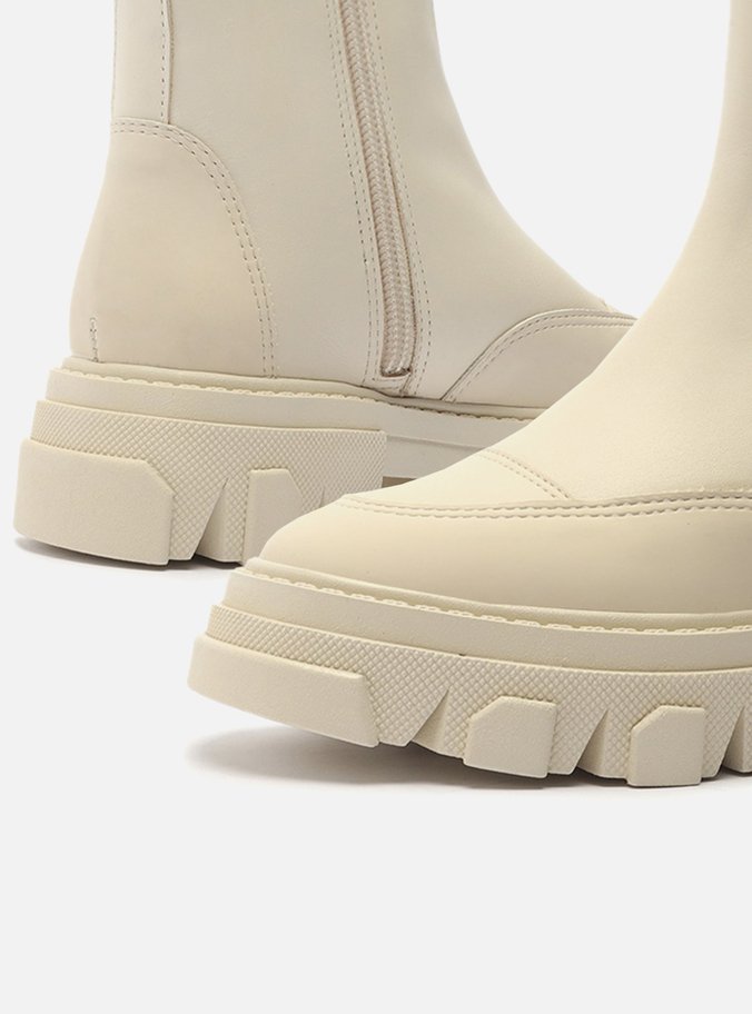 Bota Infantil Chelsea Off-White Tratorada