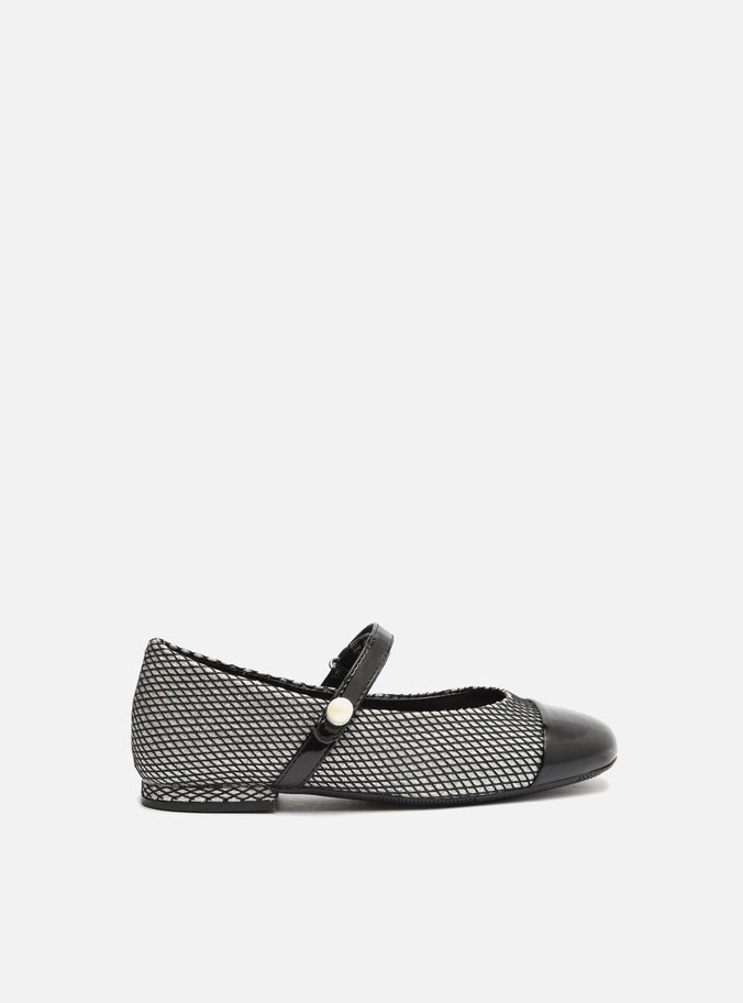 Sapatilha Infantil Preta Tela Cap Toe Grace