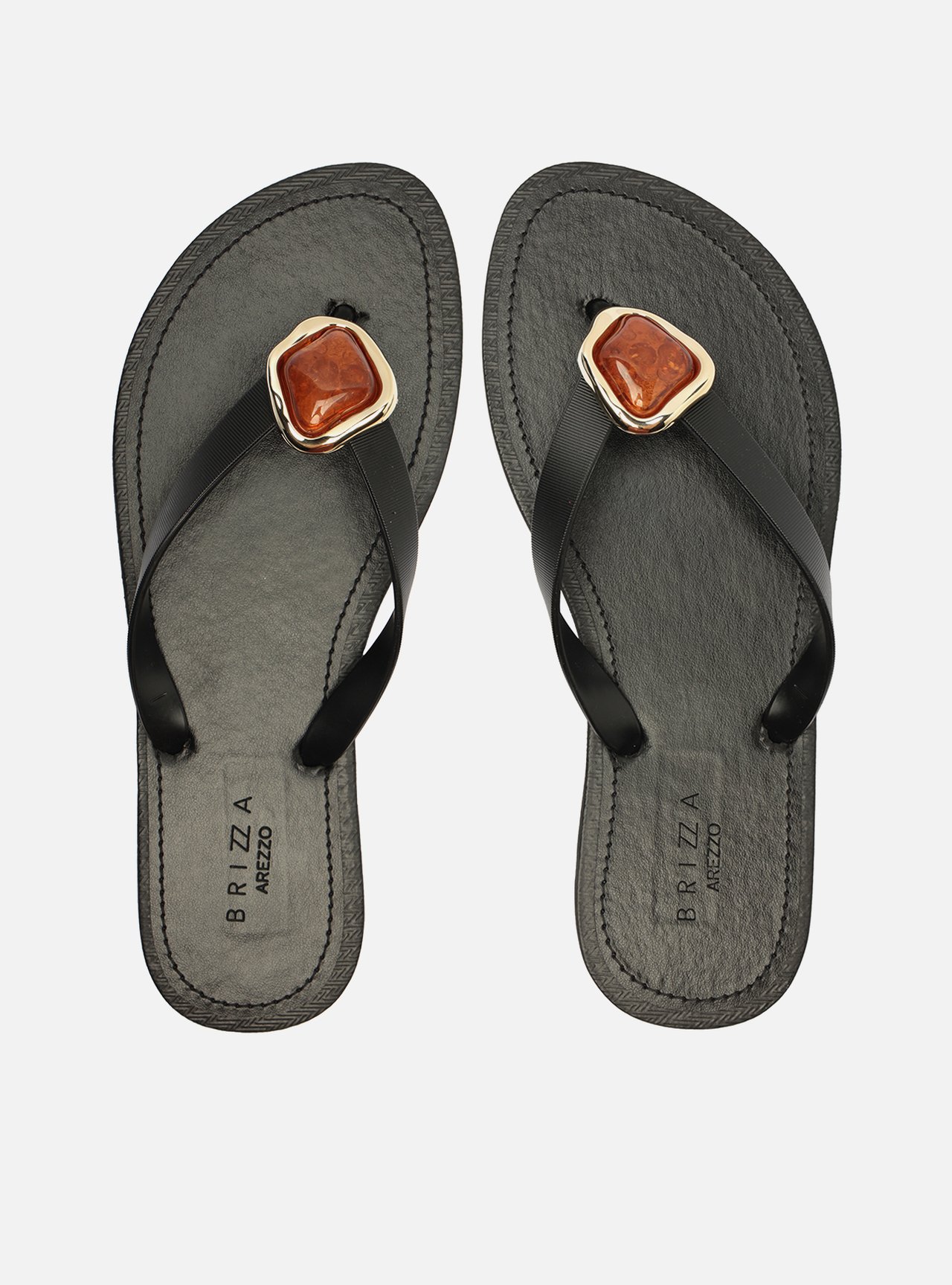 Chinelo de Dedo Preto Pedra — foto 1