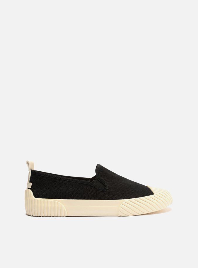 Slip On Preto Lona Emborrachado ZZ Mov