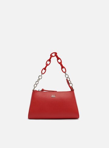 Bolsa Tiracolo Vermelha Corrente Pequena
