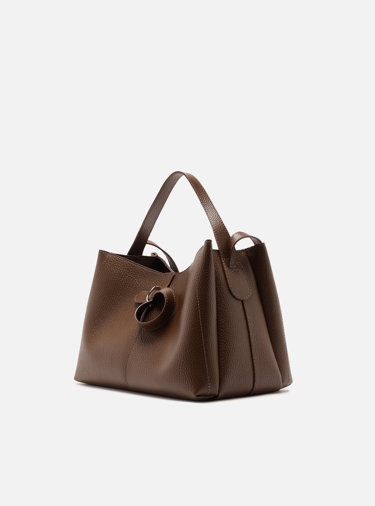 Bolsa Tote Marrom Média Laço — foto 2
