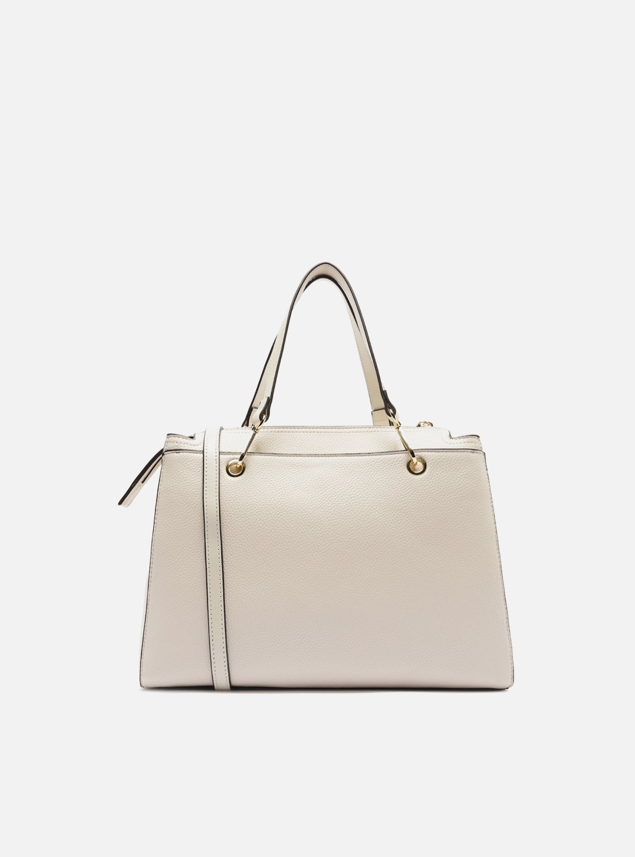 Bolsa Tote Off White Média Alças Metais — foto 3