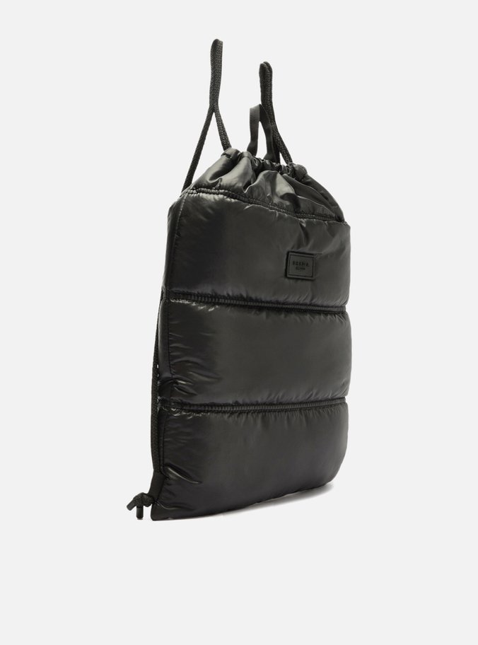 Mochila Preta Nylon Grande Brizza