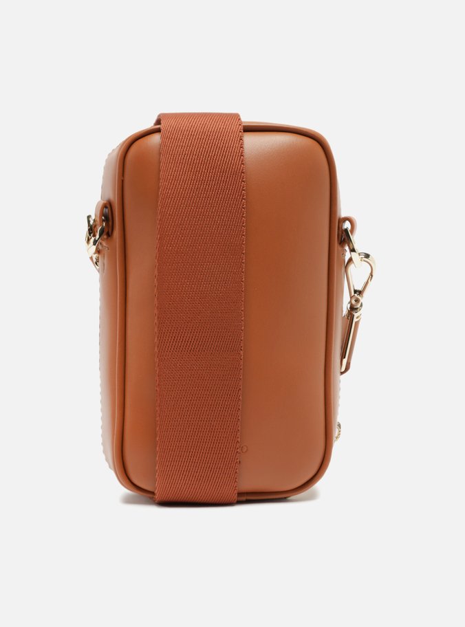 Mini Bag Marrom Porta-Celular Carimbo