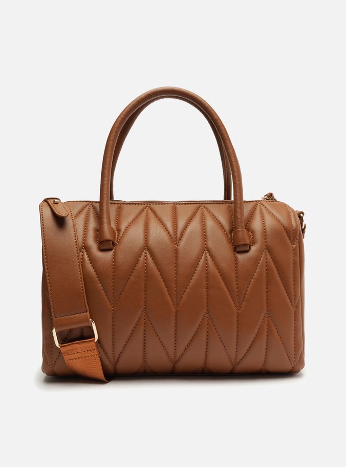 Bolsa Tiracolo Marrom Matelassê Média