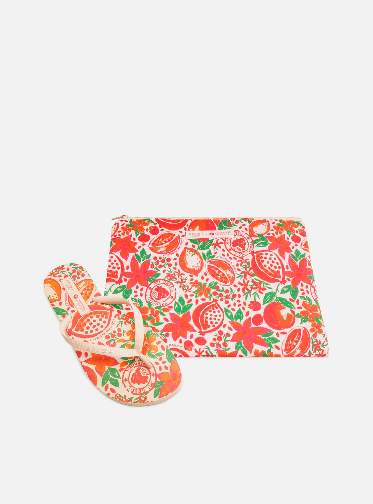 Chinelo de Dedo Rosa Romã  Collab Loccitane — foto 1