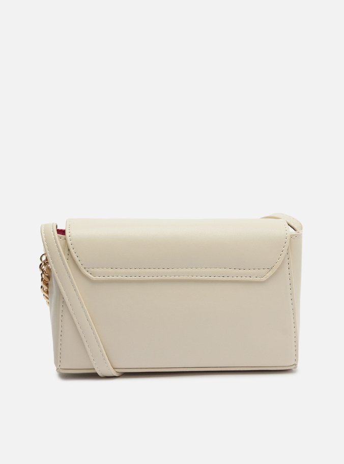 Bolsa Tiracolo Off-White Pequena Corrente Metal