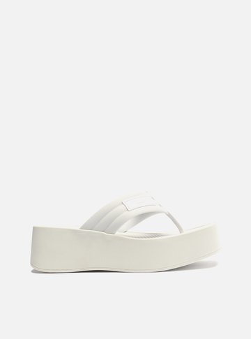 Sandália Branca Flatform Lulu Brizza