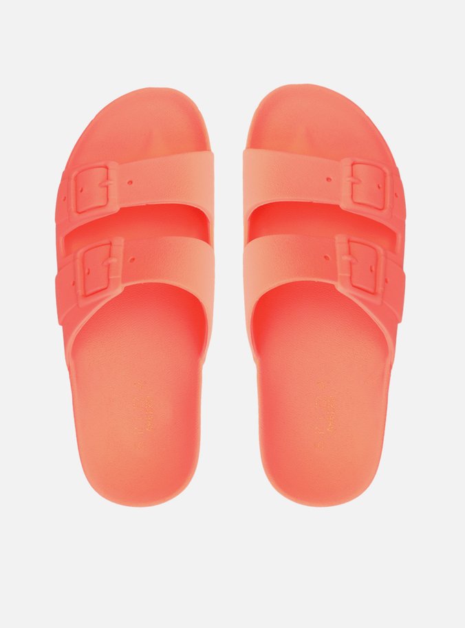 Chinelo Slide Vermelho Fivelas Brizza