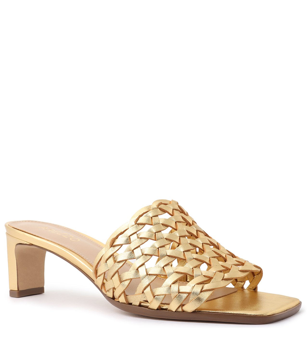 Sandalia dourada arezzo 2019 new arrivals