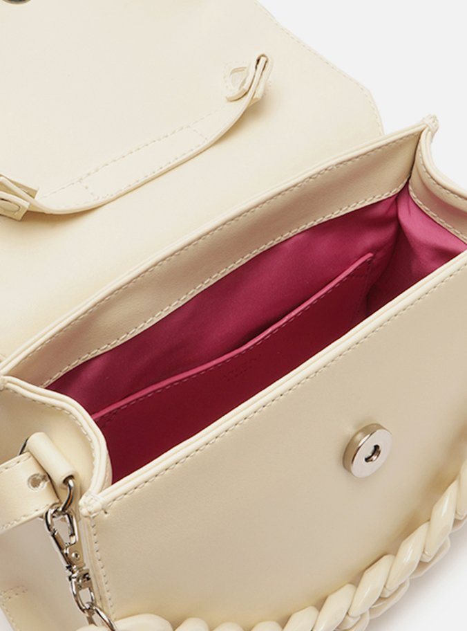 Bolsa Satchel Branca Iara Média