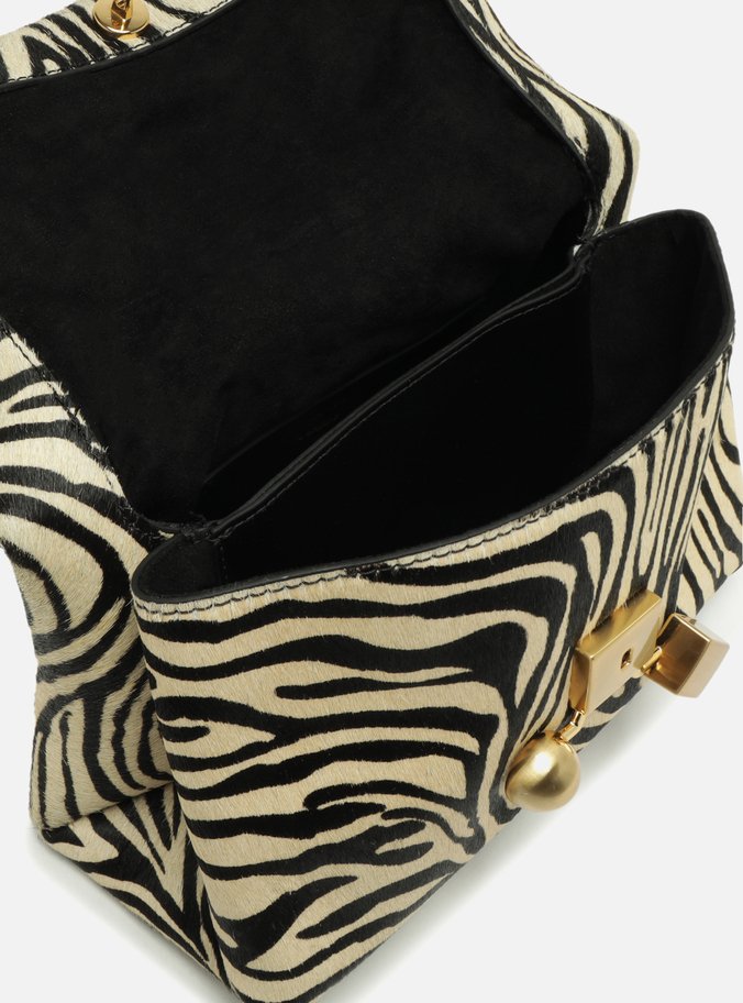 Bolsa Tiracolo Animal Print Média Esfera Cubo