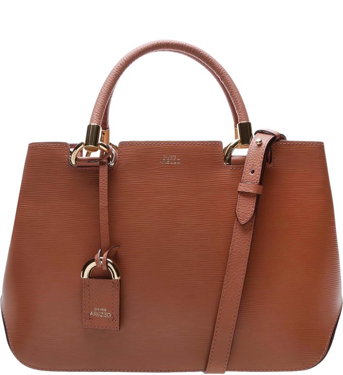 Bolsa Tote Couro Abraccio Grande Rosa Noveau