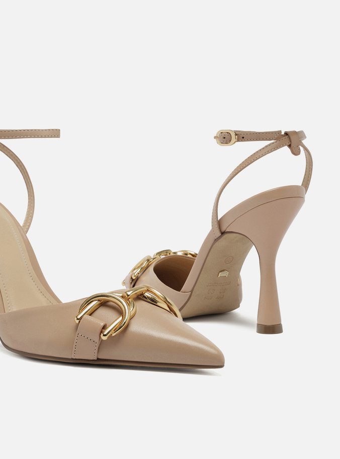 Scarpin Nude Salto Alto