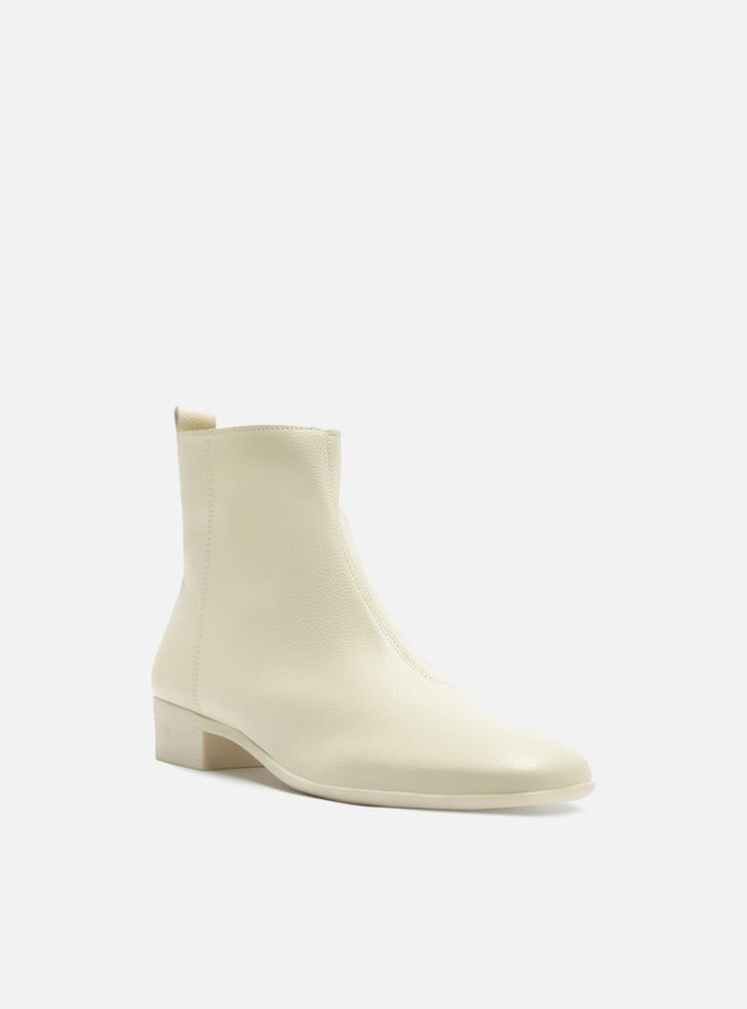 Bota Branca Cano Curto