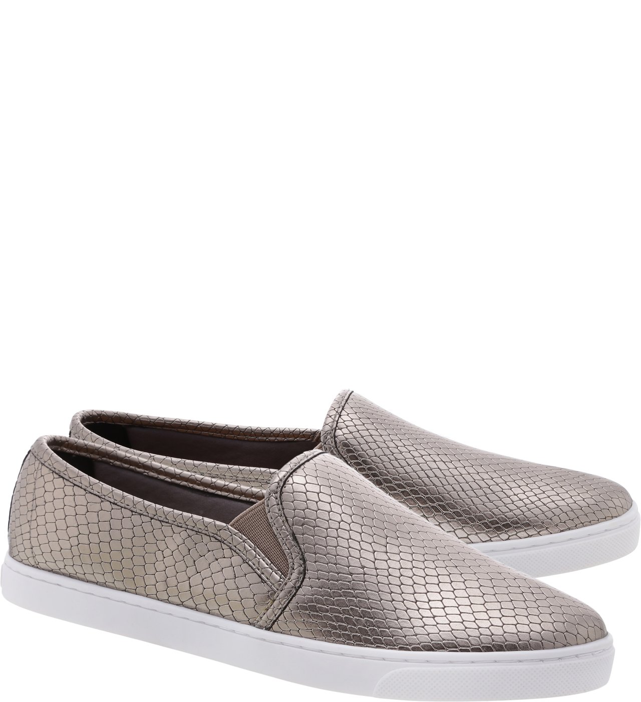 Tênis Slip On Snake Prata Velha — foto 2