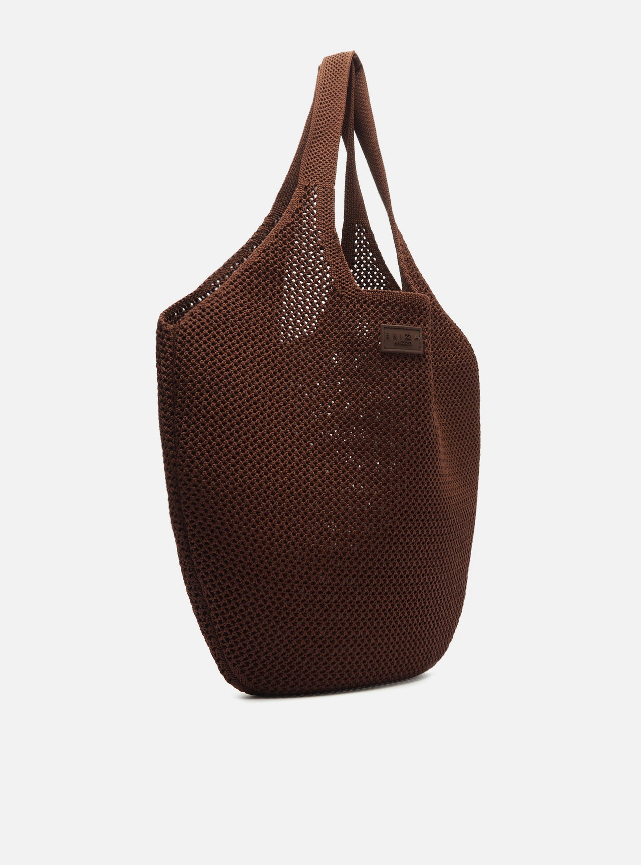 Bolsa Shopping Marrom Knit Grande Brizza — foto 5