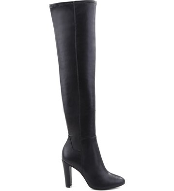 Bota Cano Longo Stretch Preta