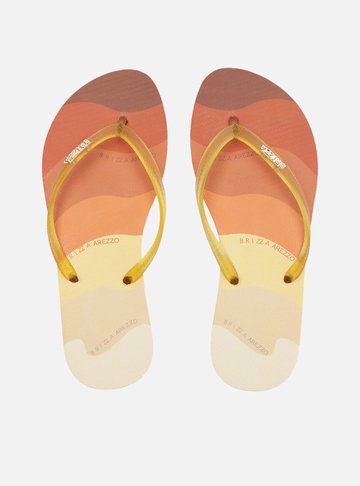Chinelo de Dedo Laranja Ondas Essential Brizza