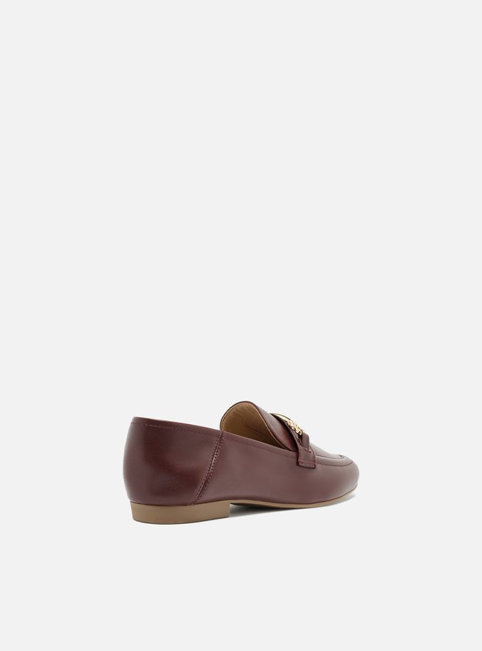 Mocassim Vermelho Couro Bridão