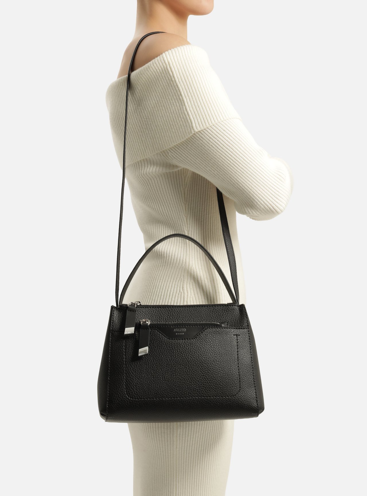 Bolsa Tote Preta Emilly Média Pouch — foto 10
