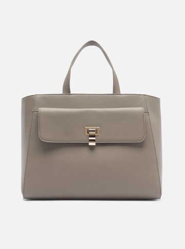 Bolsa Tote Cinza Grande