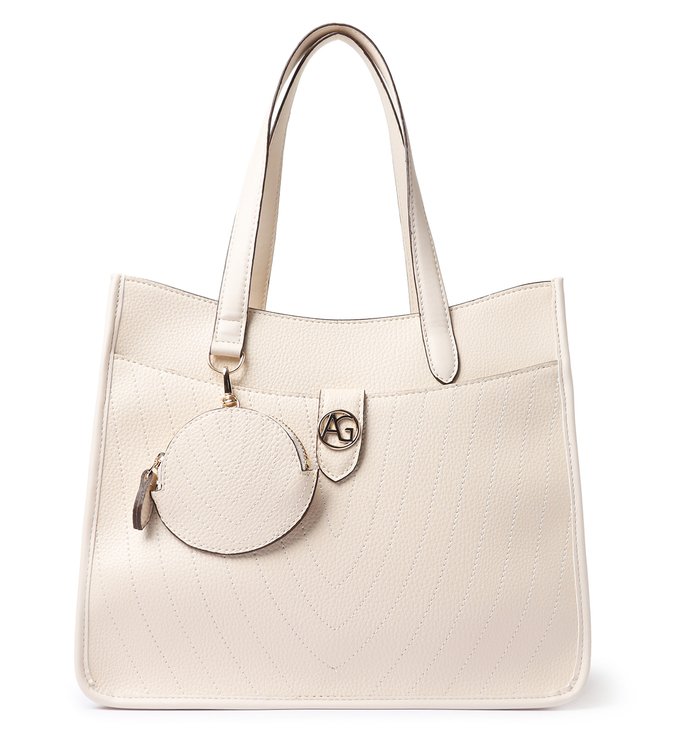 Bolsa Shopping Branca Luiza Grande