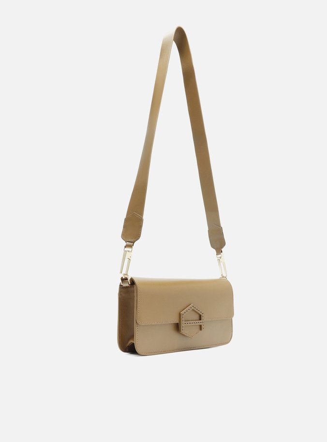 Bolsa Tiracolo Marrom Couro Western Pequena