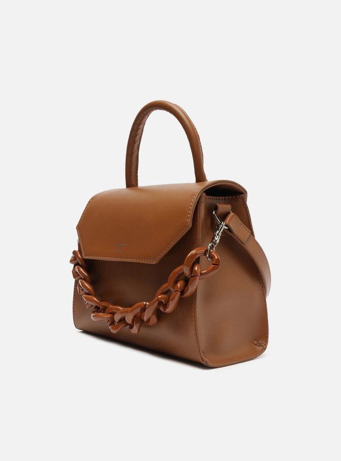 Bolsa Satchel Marrom Iara Média Giorno
