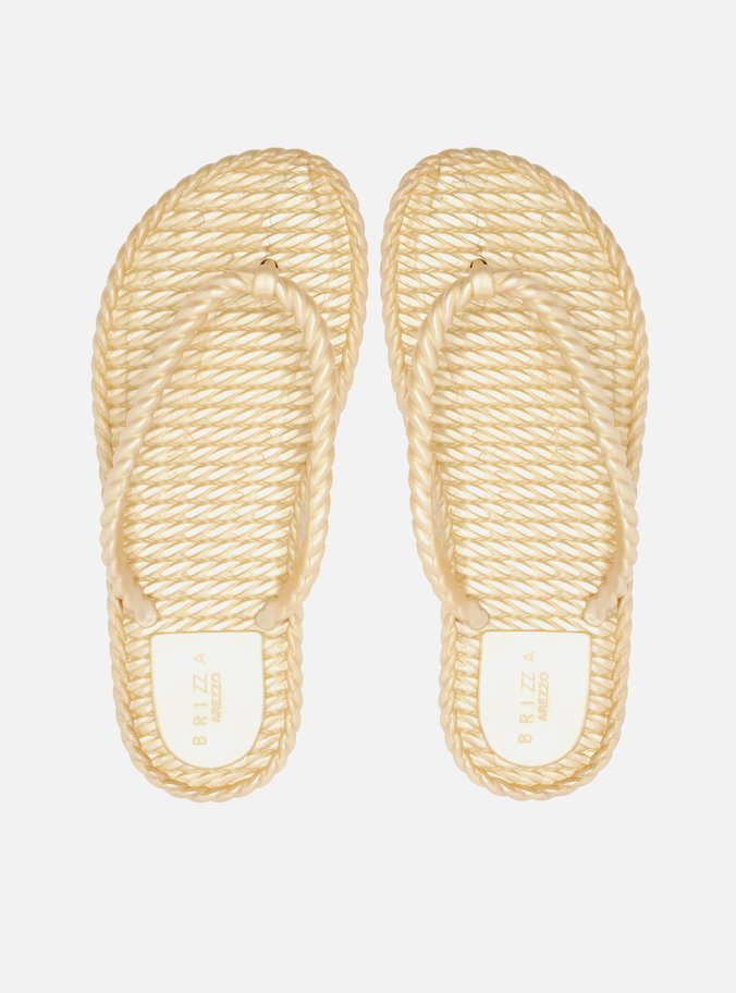 Chinelo Dourado Marrocos Jelly