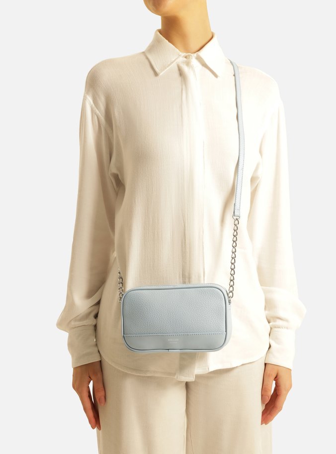 Bolsa Tiracolo Azul Pequena Corrente Basic
